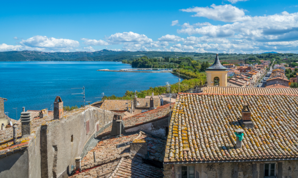 Scenic sight in Marta, on the Bolsena Lake, province of Viterbo, Lazio.