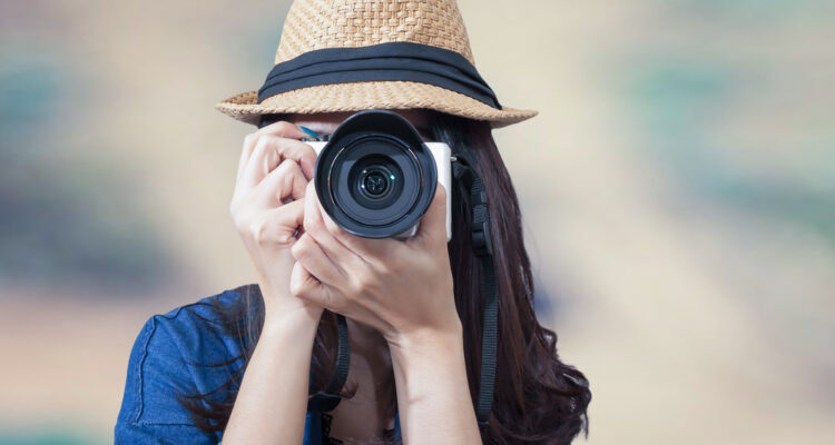 Woman Taking Photos