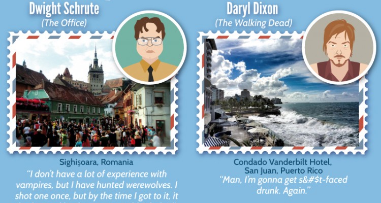 Fictional Characters Share Their Dream Destinations - CheapOAir.com