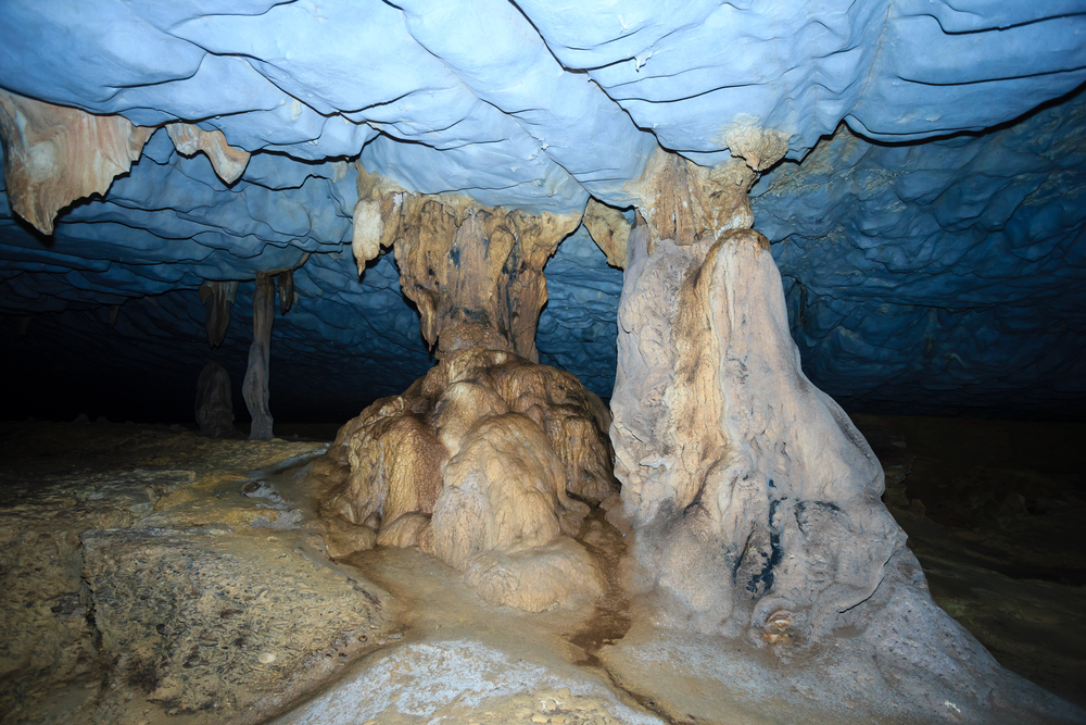 Colorful Rock Formation - Mulu Caves