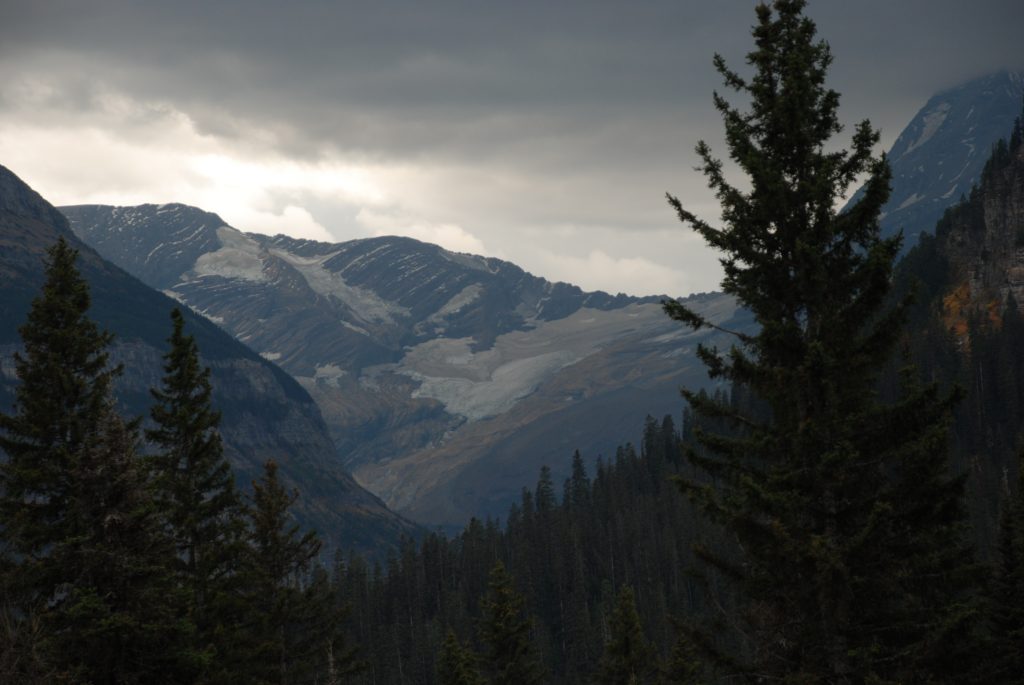 Jackson and Blackfoot Glacier only glaciers visible from Going to the Sun Road GNP