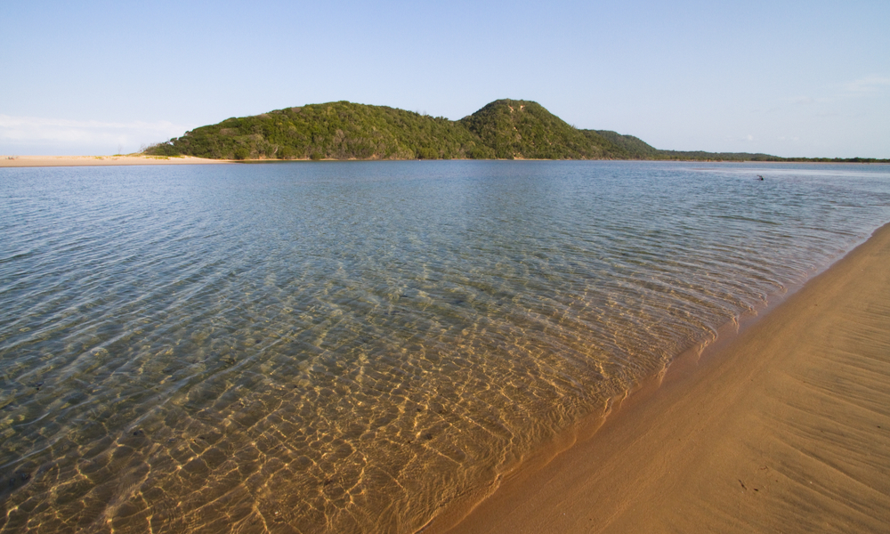 Crystal clear water at the Kosi Bay mouth