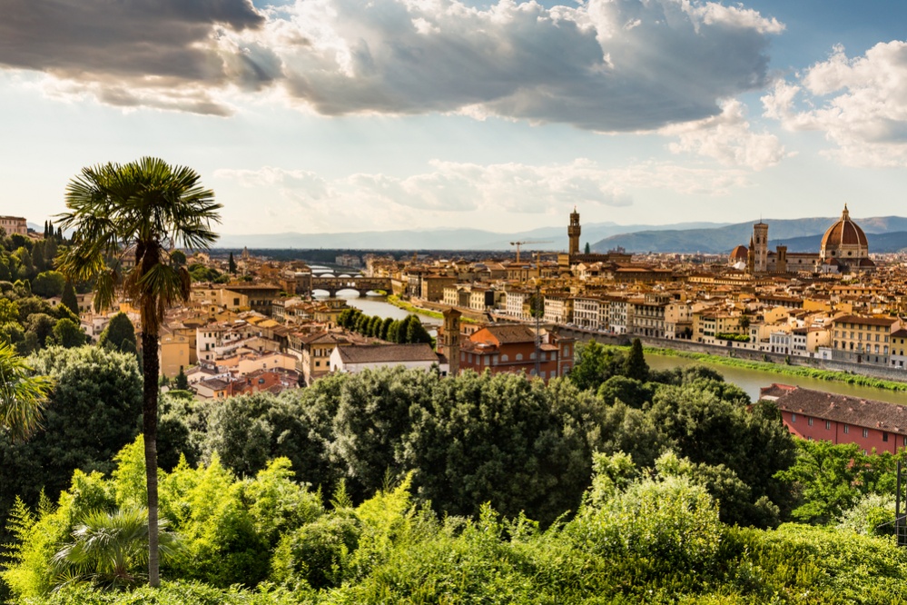 Florence cityscape overlook from Piazzale Michelangelo