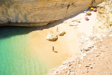 hidden beach by the sea - Portugal, Algarve