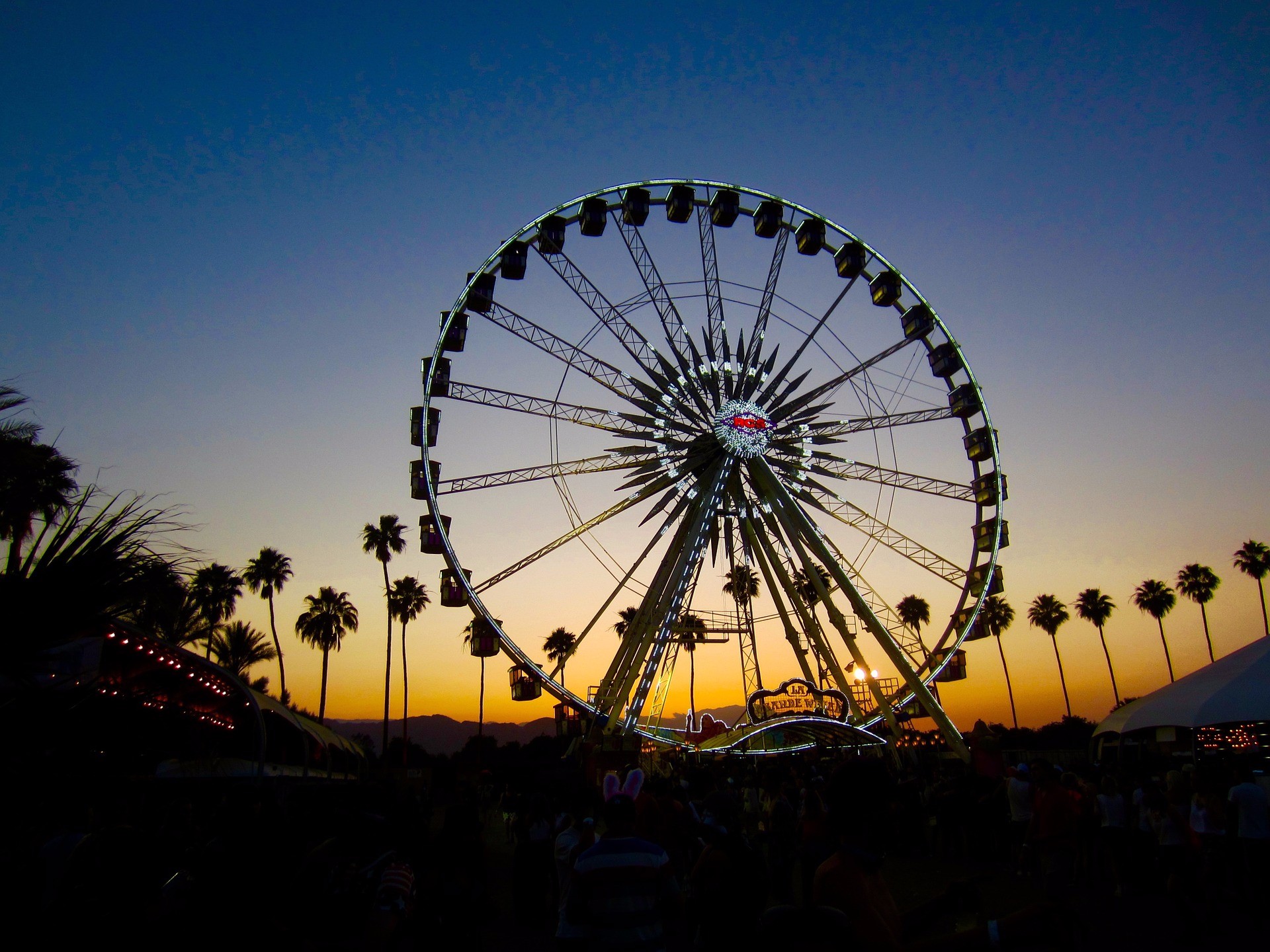 the ferris wheel at coachella music festival