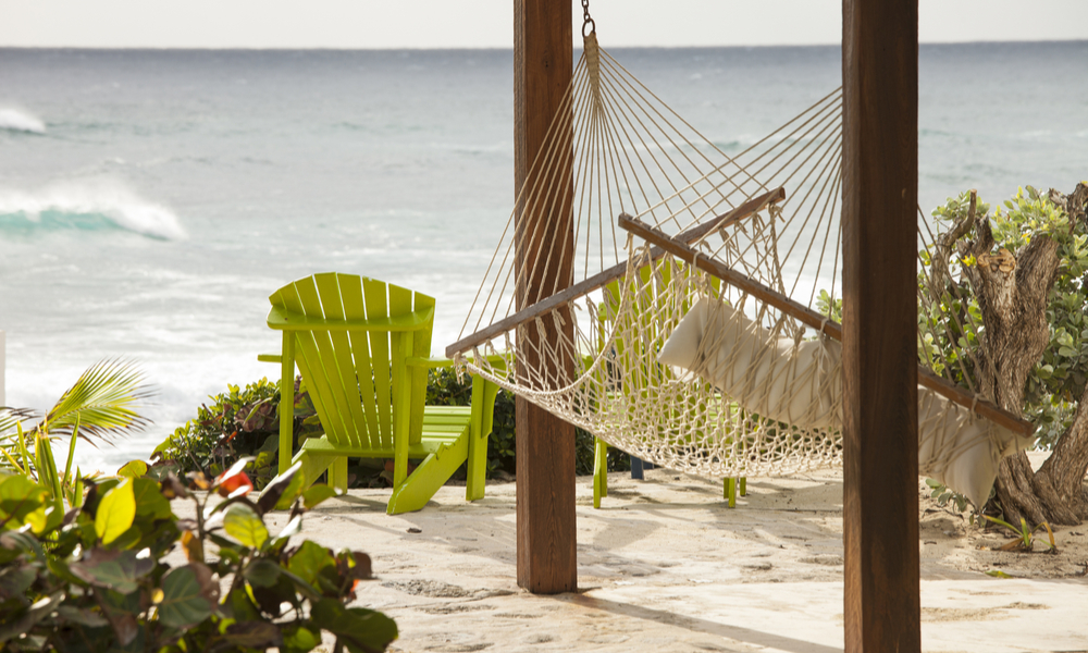 hammock on bahamas beach