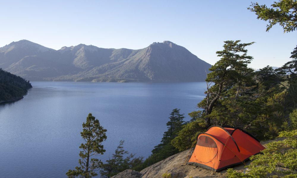 Camping in Patagonia, Argentina.