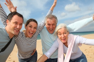 Family vacation at the beach