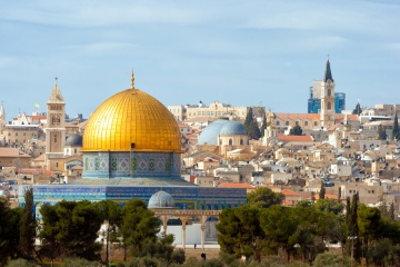 The Dome of the Rock on the temple mount in Jerusalem - Israel