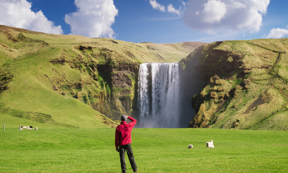 iceland waterfall