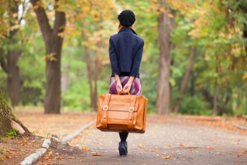 woman with bag