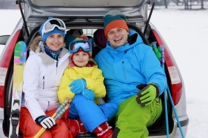 Family ski trip