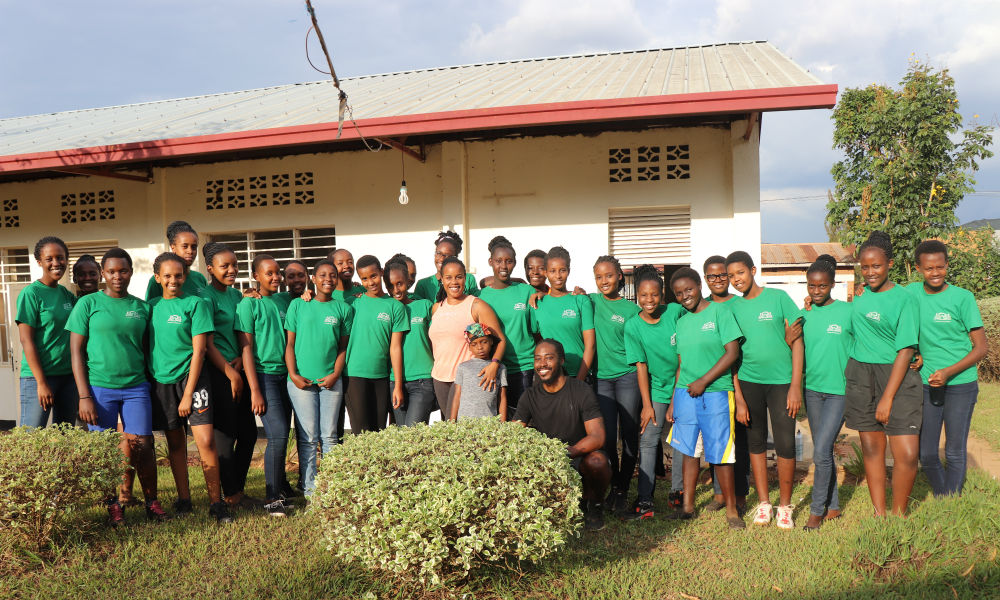 At the White Dove Girls School in Rwanda