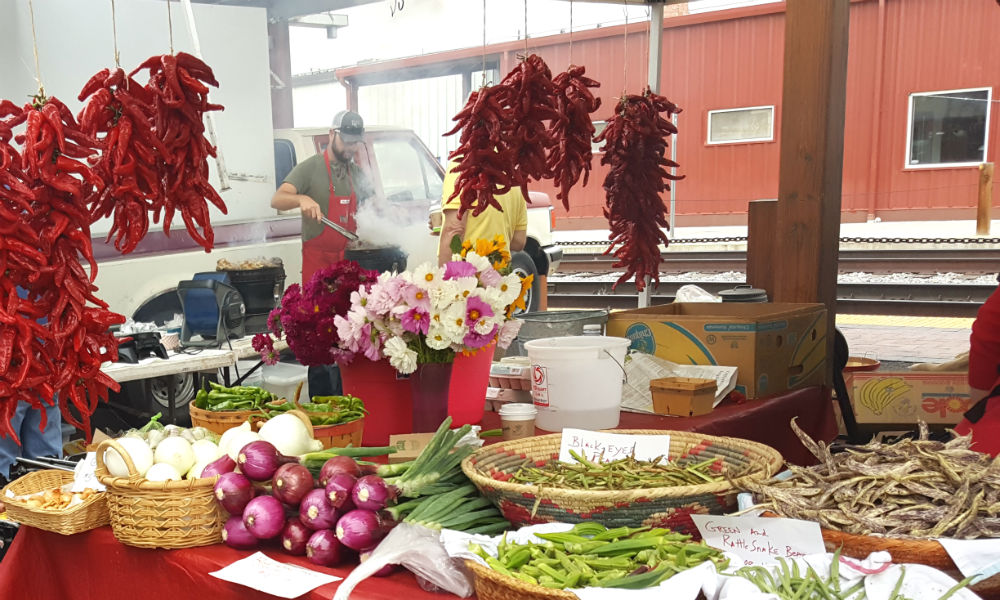 Santa Fe Farmers' Market: Ristras and Barbecue - Photo by Joseph Decibus