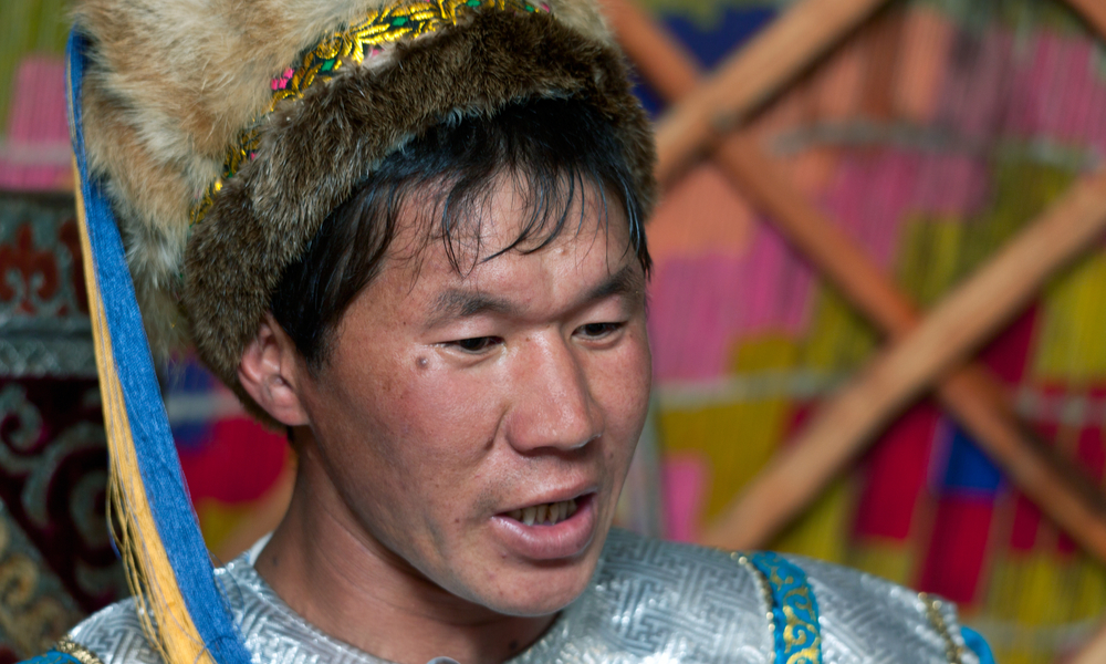 a mongolian throat singer