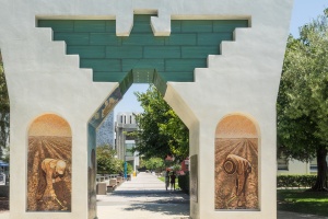 Cesar Chavez Monument: Arch of Dignity, Equality and Justice on the grounds of San Jose State