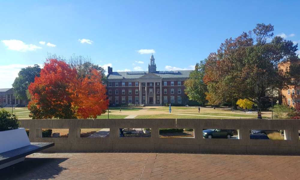 Beautiful brick building at howard university