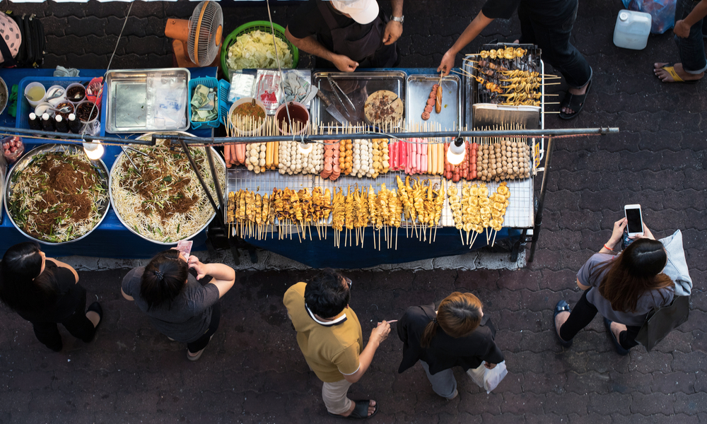 street food market