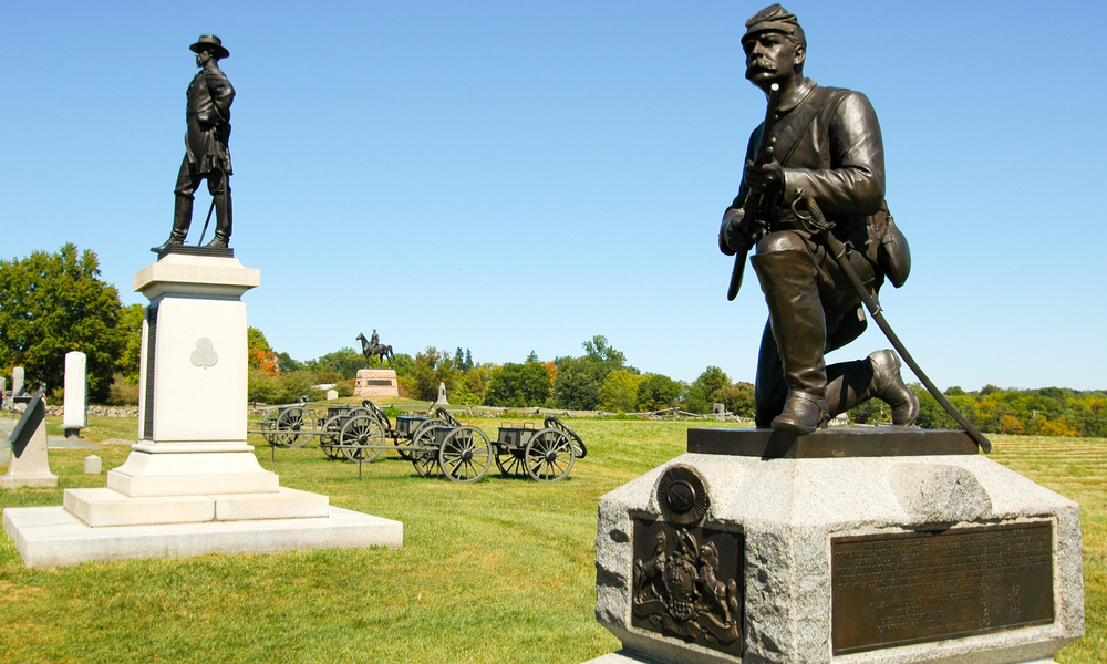 Gettysburg Battlefield monuments