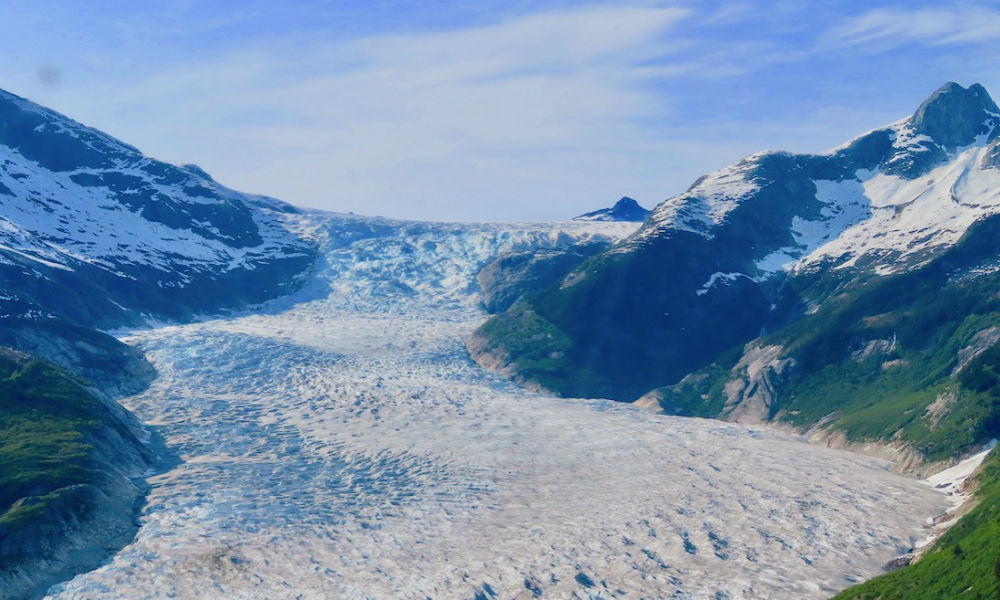 Alaska - Taku glacier from air (1)