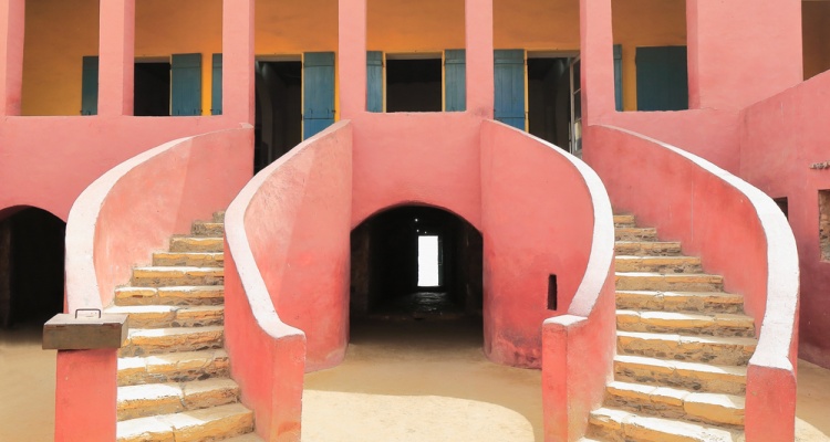 The House of Slaves-Maison des Esclaves with its Door of No Return is a memorial to the Atlantic slave trade built c.1776 and reconstructed and opened as a museum on 1962.