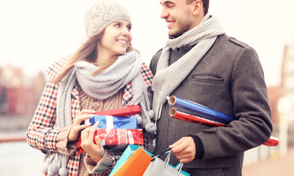 Couple Shopping Black Friday