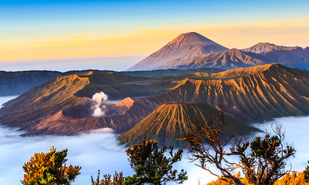 fun places to go visit in 2020: Bromo volcano at sunrise