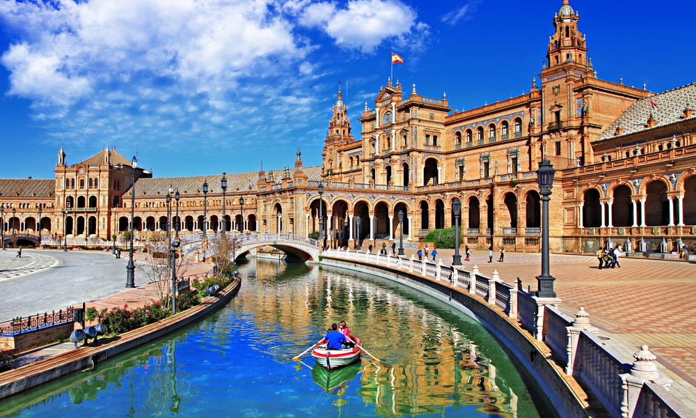 The Best Winter Getaways Where You Can Forget the Cold: beautiful Plaza de Espana, Sevilla, Spain