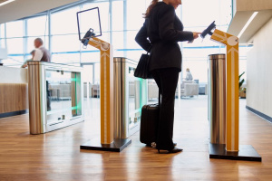 Contactless check-in at the airport