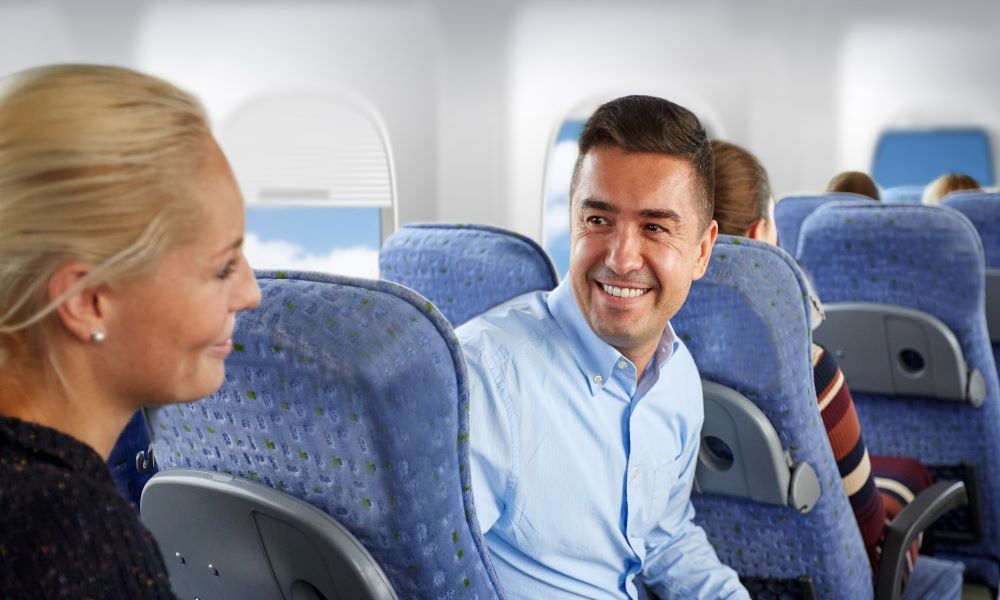 long flight mistakes like talking to your seat neighbor