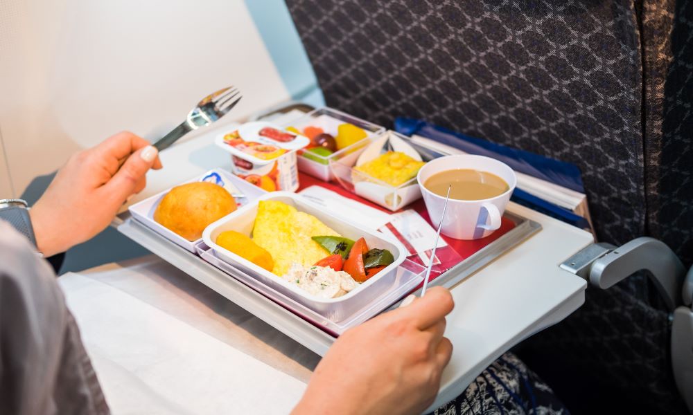 long flight mistakes - missing meals