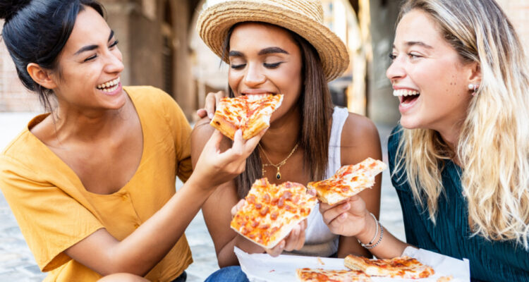 Friends on Pizza tour of Italy