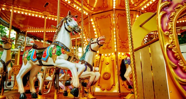 Old-fashioned carousel