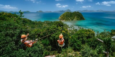 Zip lining