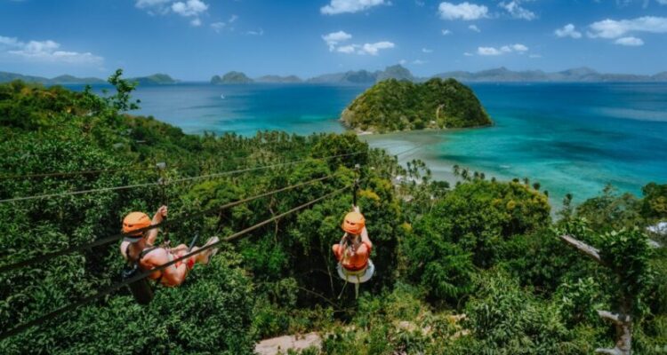 Zip lining