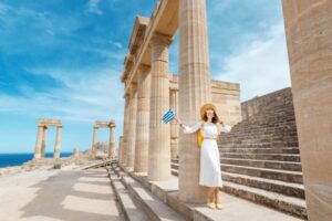 Woman in Rhodes, Greece