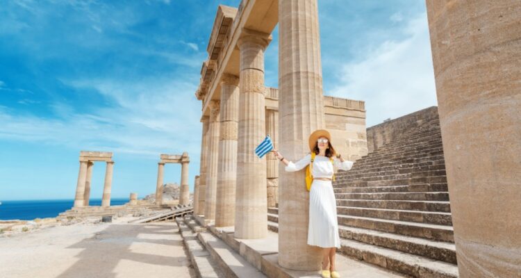 Woman in Rhodes, Greece