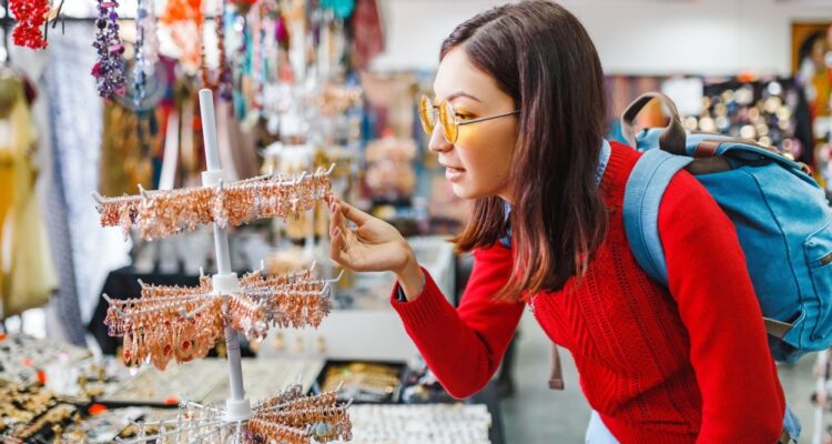 browsing at flea market