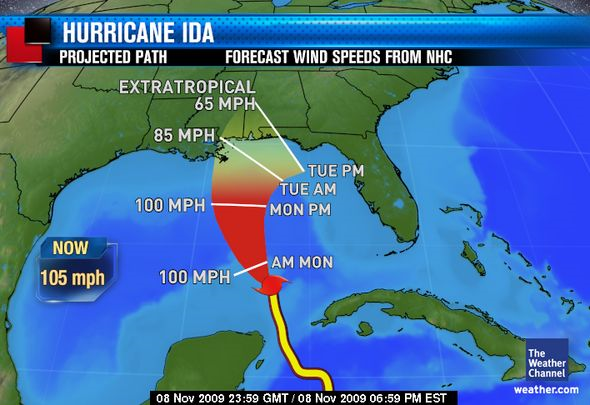 Tracking Hurricane Ida