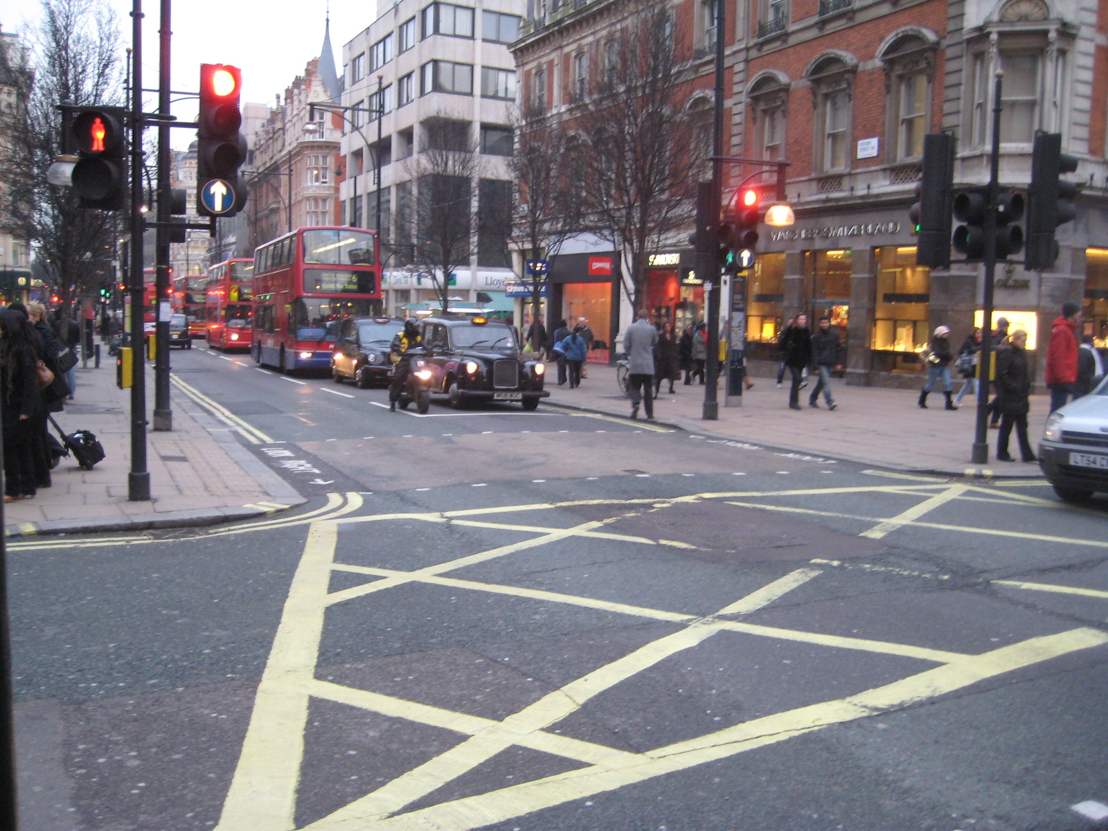 Busy Oxford Street. Great place to window shop!