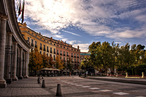 Plaza de Oriente in Madrid, Spain