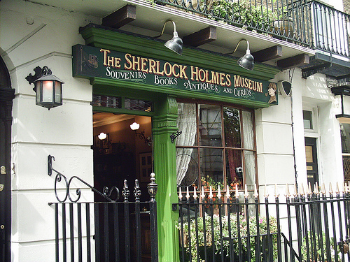 Sherlock Holmes Museum on Baker Street in London