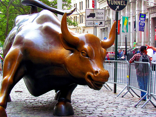 "Wall Street Bull," CC Flickr photo credit: Ana Carina Lauriano