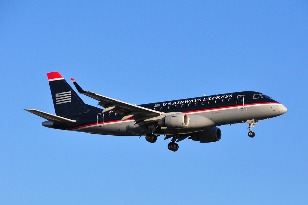 US Airways Express regional jets will soon offer First Class 
(Flickr: abdallah)