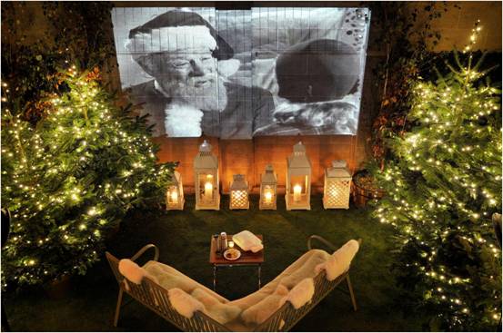 Cozy Outdoor Winter Cinema at The Berkeley Hotel in London, IMG Cred: The Berkeley