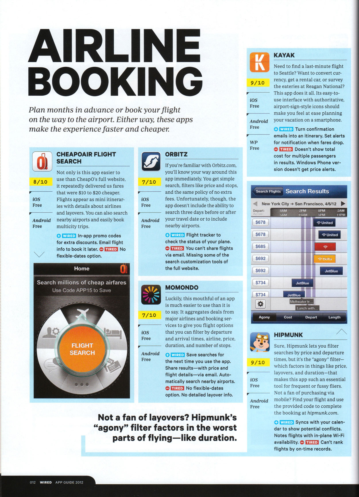 CheapOair's Mobile App Makes Wired's Best Apps List 2012