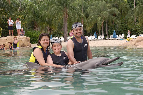 Family Travel: Discovery Cove, Orlando, Flickr: julioenriquez