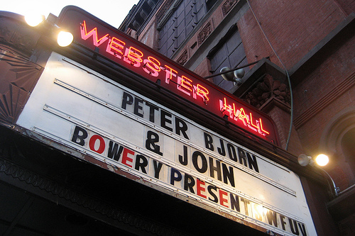 A Few of New York City's Popular Concert Venues. Photo credit: wallyg