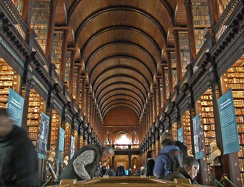 The Book of Kells and the Trinity Long Room. Photo Credit:amandabhslater