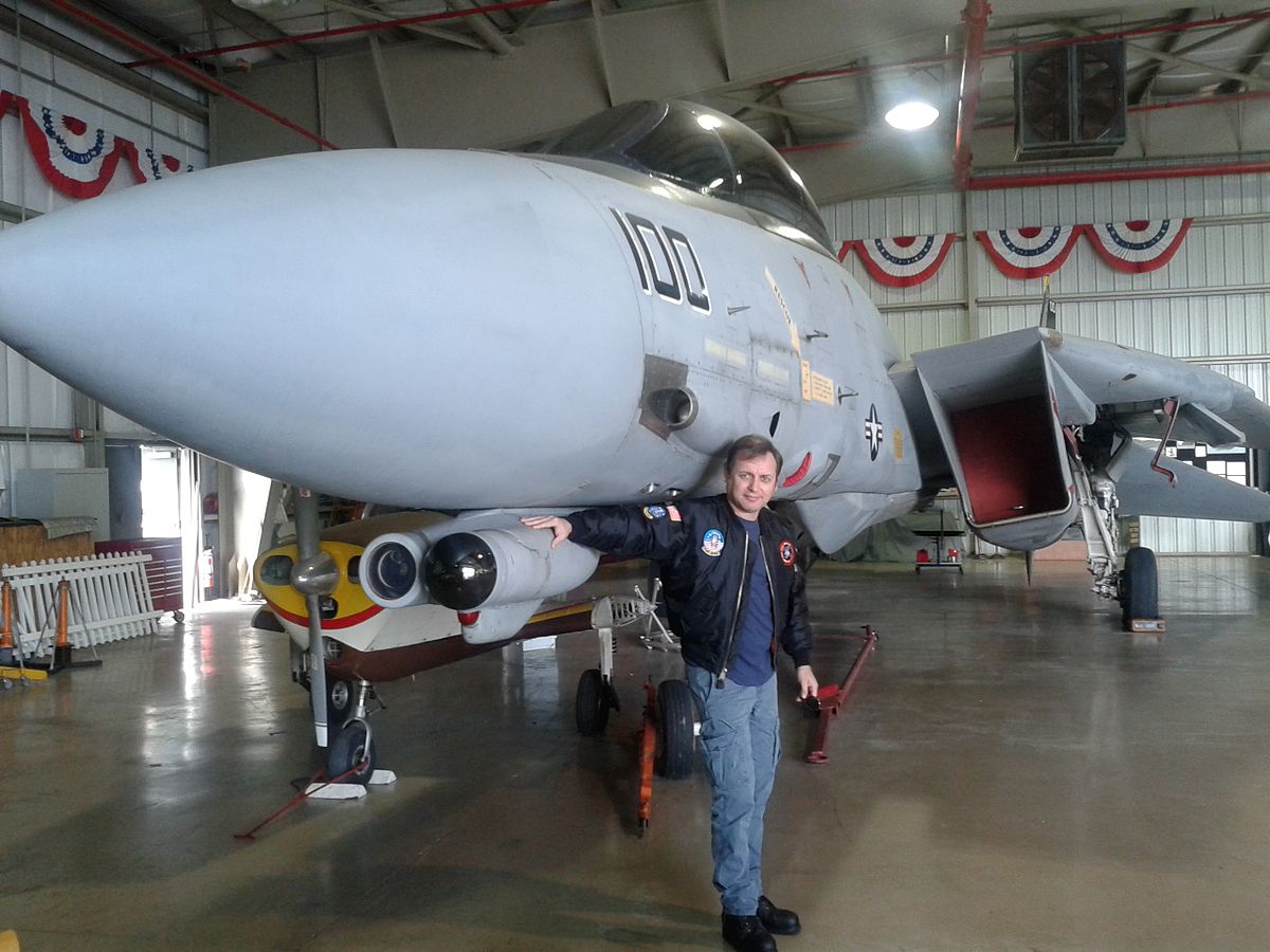 Picture of the Grumman F-14 Tomcat aircraft located in Wings Over Miami, a flying aviation museum of historically significant aircraft, located at the Kendall-Tamiami Executive Airport in Miami-Dade County, Florida, United States.